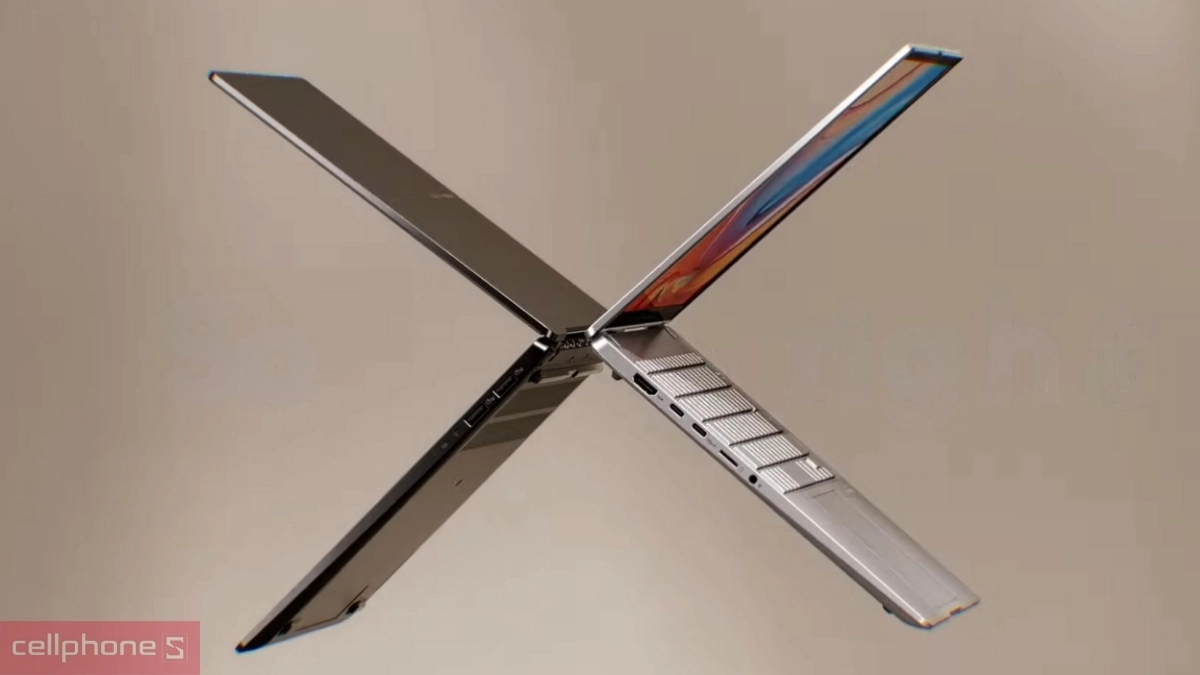 Asus Vivobook S16 có thiết kế bằng kim loại