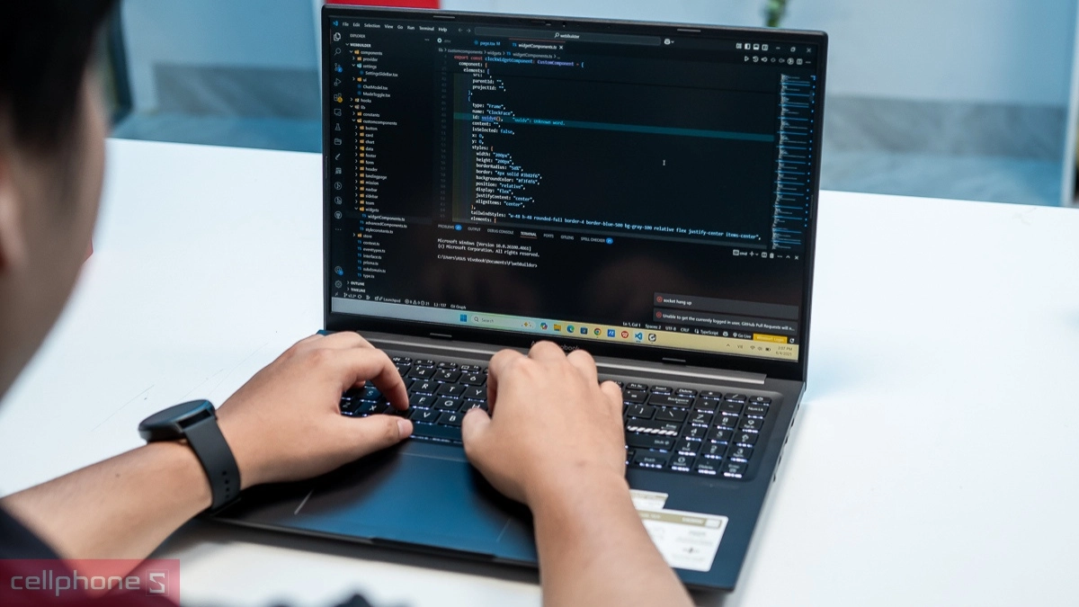 CPU - Card đồ hoạ - Tản nhiệt của laptop ASUS Vivobook 16X K3605VC-RP431W