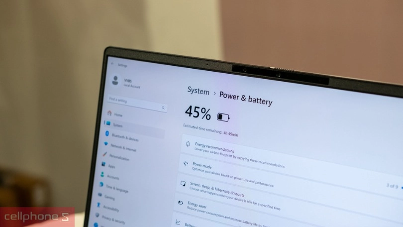 Bảo mật trên laptop Asus Vivobook S 14 OLED M5406WA-PP071WS