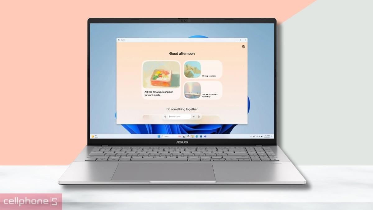 Laptop ASUS Vivobook S16 S3607CA-SH083WS được trang bị nhân xử lý chuyên biệt Intel AI Boost (NPU)