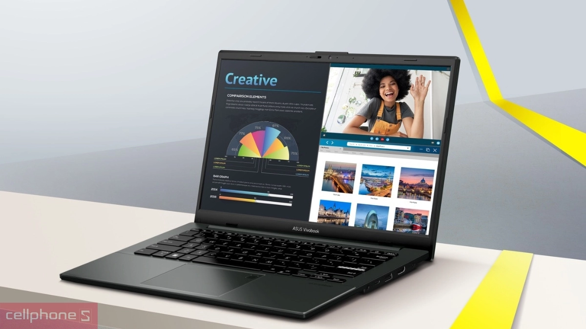 Dòng Asus Vivobook Go sở hữu dung lượng pin lớn