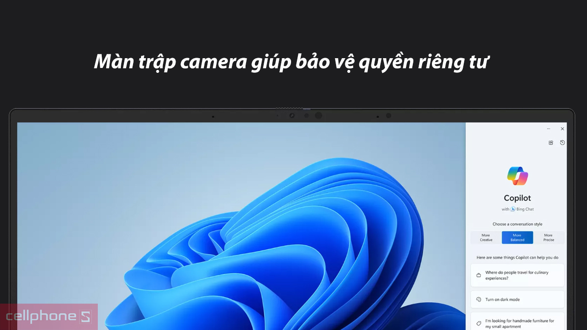 Asus Zenbook 14 trang bị màn trập camera vật lý giúp bảo vệ quyền riêng tư