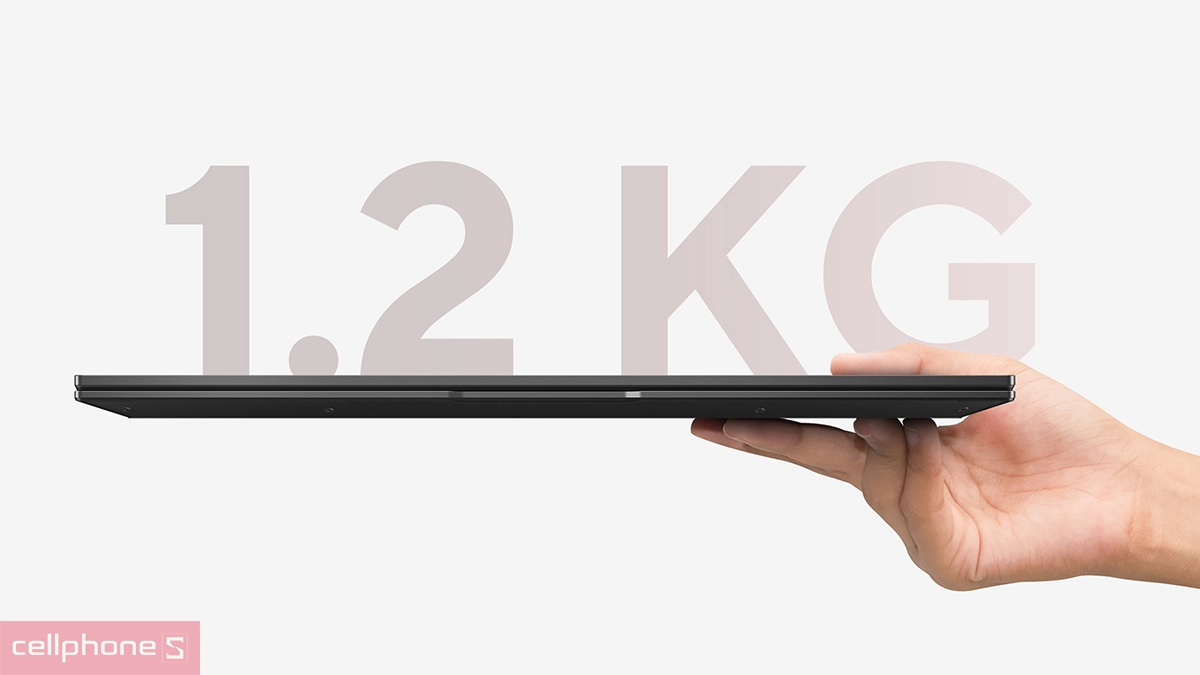 Gam màu Jade Black mạnh mẽ, trọng lượng nhẹ 1.2kg