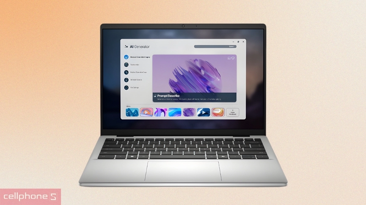 Thiết kế laptop Dell 14 DC14255 71083617 Ryzen AI 7