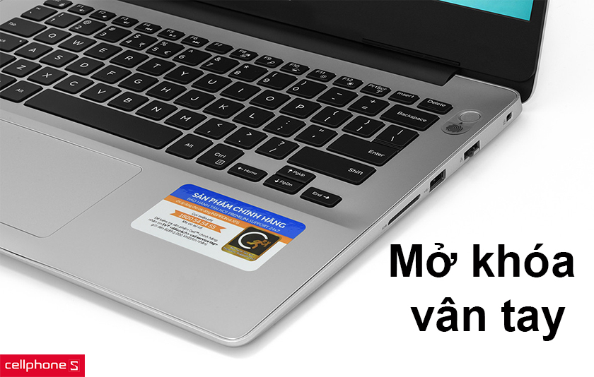 mở khóa bằng vân tay