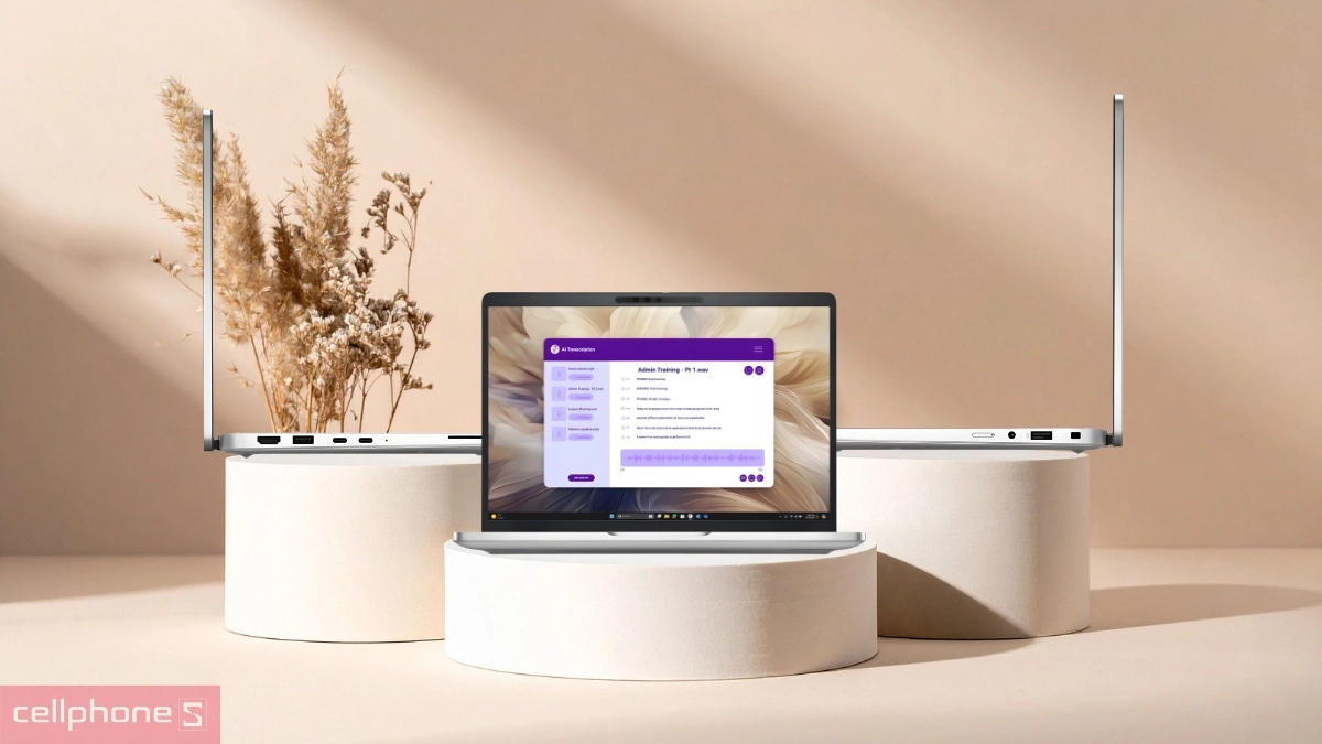 RAM LPDDR5X 16GB, ổ cứng 512GB vận hành đa nhiệm