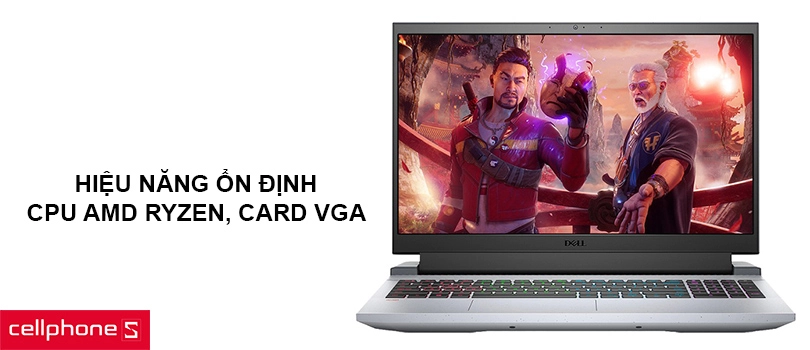 Hiệu năng ổn định với CPU AMD Ryzen, card VGA hỗ trợ