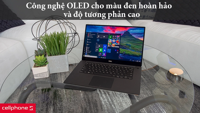 màu đen hoàn hảo và độ tương phản cao