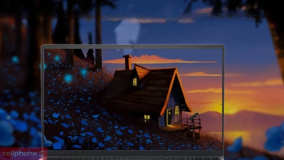 Màn hình, khả năng hiển thị của laptop Dell 15 DC15255 X9YM41