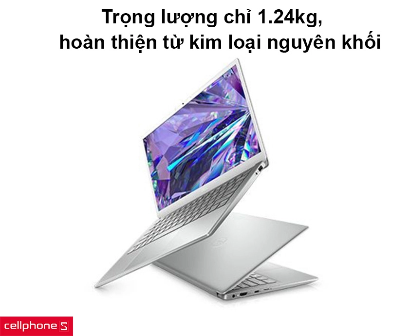Trọng lượng chỉ 1.24kg, hoàn thiện từ kim loại nguyên khối