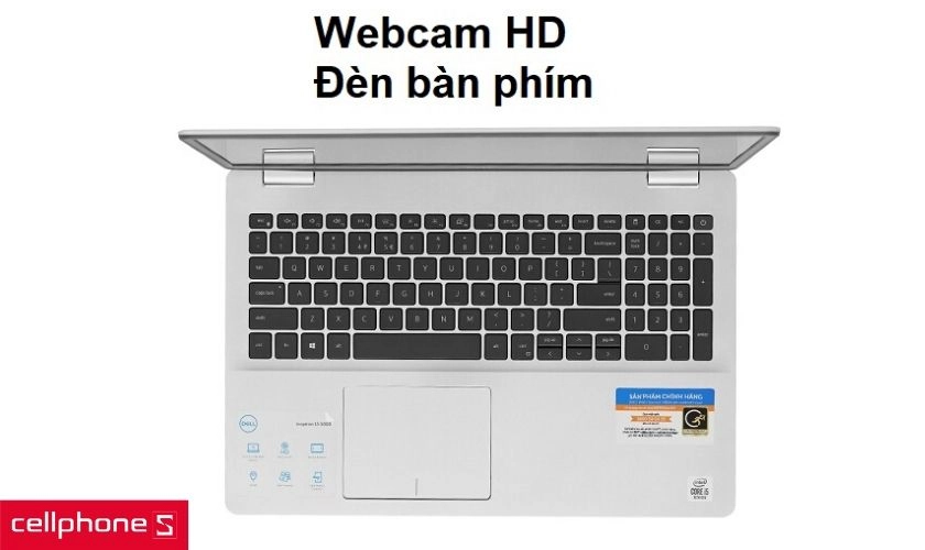 Trang bị Webcam HD và đèn bàn phím rất tiện lợi