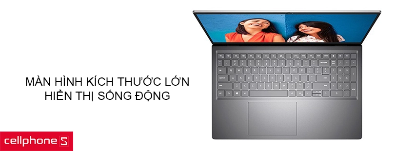 Thiết kế sang trọng với khung viền mỏng, màn hình hiển thị sắc nét