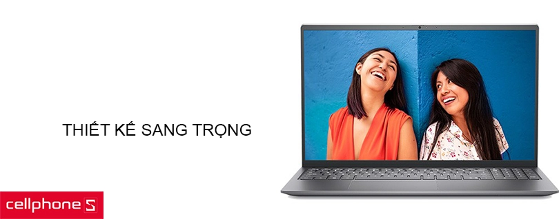 Thiết kế sang trọng với khung viền mỏng, màn hình hiển thị sắc nét