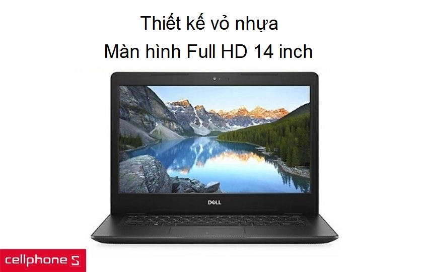 Thiết kế vỏ nhựa bóng, gọn nhẹ và màn hình Full HD 14 inch