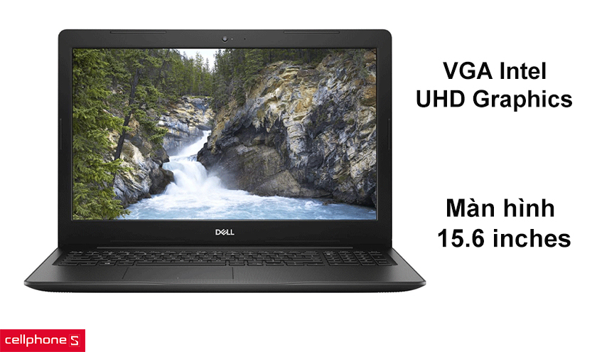 Kích thước màn hình 15.6 inches, trang bị VGA Intel UHD Graphics