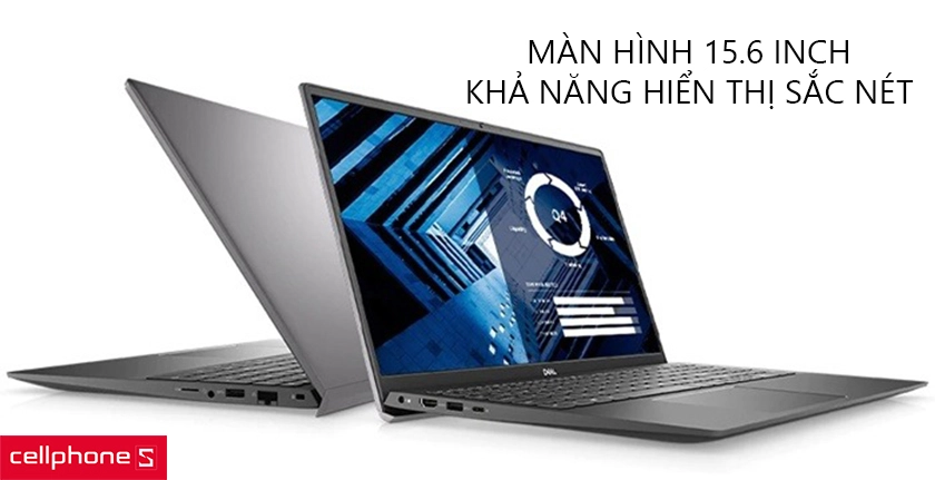 Màn hình 15.6 inch vừa phải, khả năng hiển thị sắc nét