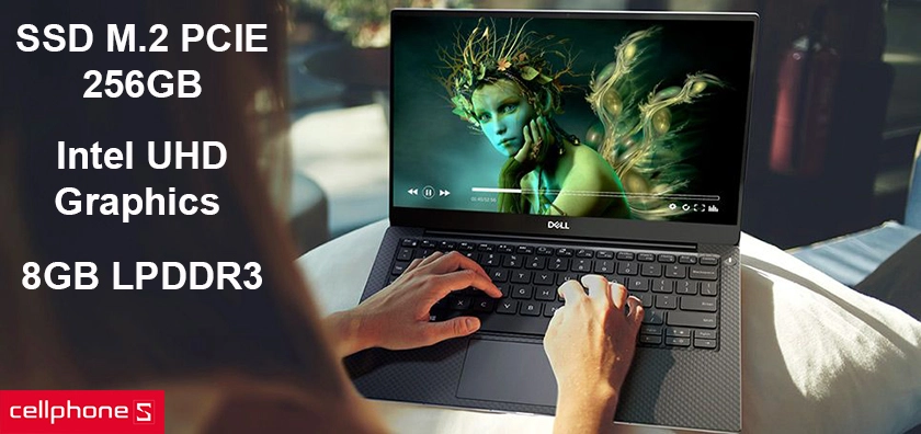 Bộ nhớ RAM 8GB, ổ cứng SSD 256GB tốc độ cao