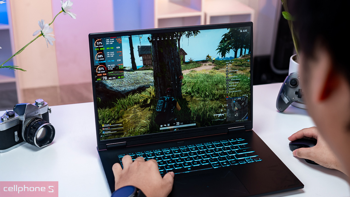 Gigabyte A16 có dung lượng pin lớn