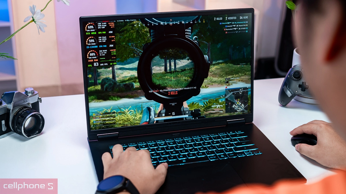 Gigabyte A16 xử lý mượt mà các tựa game nặng
