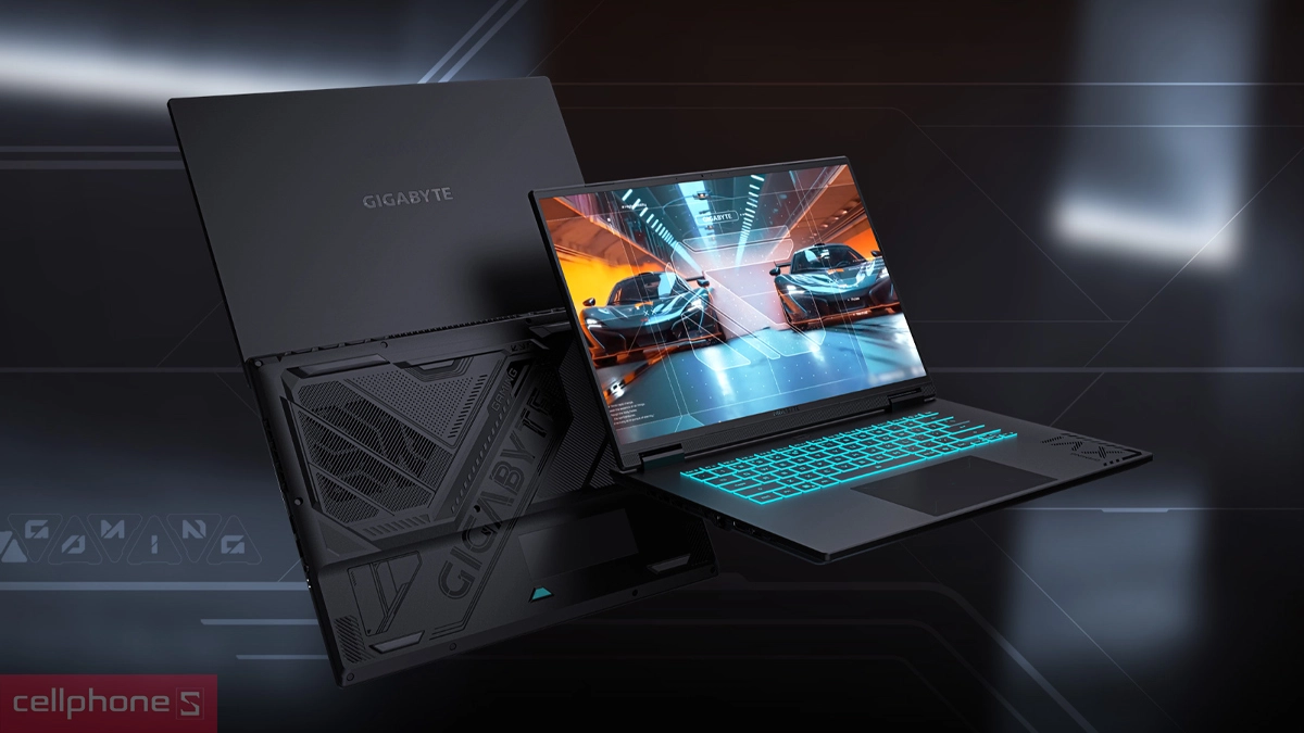 Thiết kế, kiểu dáng của laptop Gigabyte Gaming A16 GA6H-CMHI2VN893SH