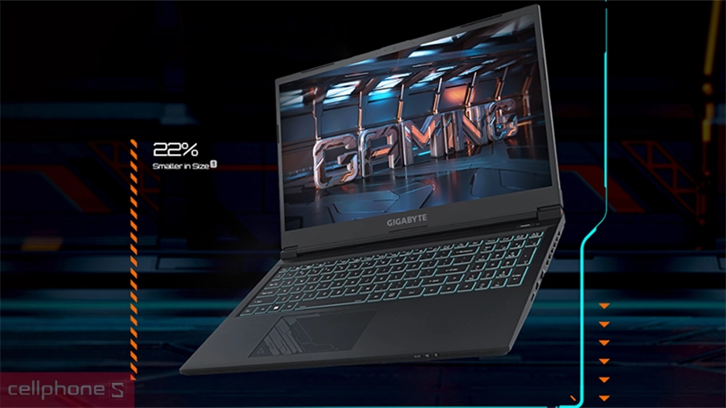 Thiết kế laptop Gigabyte G5 KF5 53VN353SH