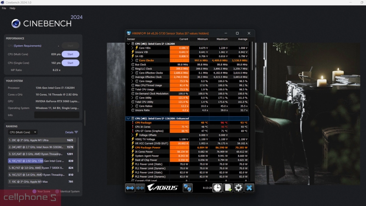 Cấu hình laptop Gigabyte Gaming A16 GA6H-CVHI3VN893SH