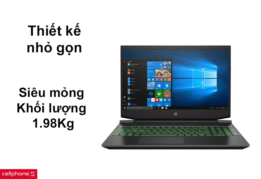 Thiết kế nhỏ gọn siêu mỏng và nhẹ,