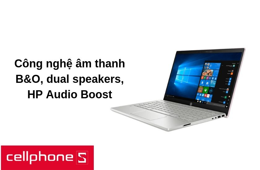 Âm thanh sống động với công nghệ B&O, dual speakers