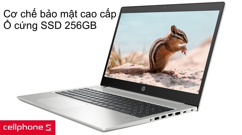 Cơ chế bảo mật cao cấp cùng với ổ cứng SSD 256GB cho tốc độ đọc dữ liệu và khởi động rất nhanh