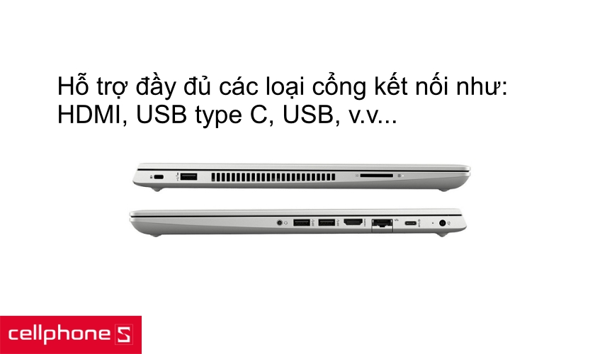 Hỗ trợ đầy đủ các loại cổng kết nối cần thiết cho người dùng