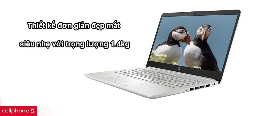 Thiết kế đơn giản đẹp mắt, siêu nhẹ với trọng lượng 1.4kg