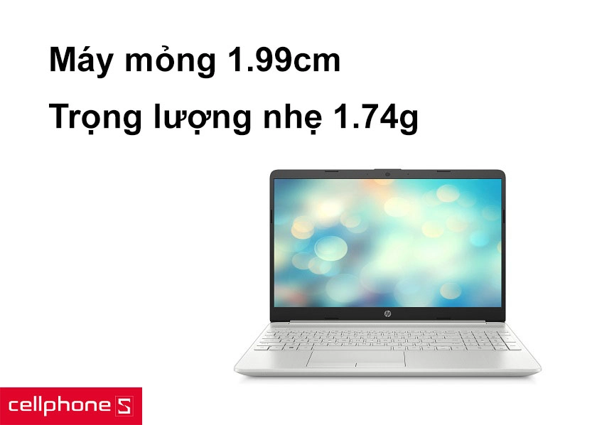Máy mỏng 1.99cm, trọng lượng nhẹ 1.74g