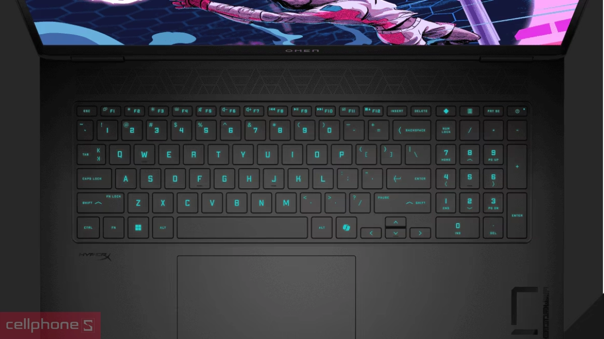 Bàn phím của laptop HP Omen