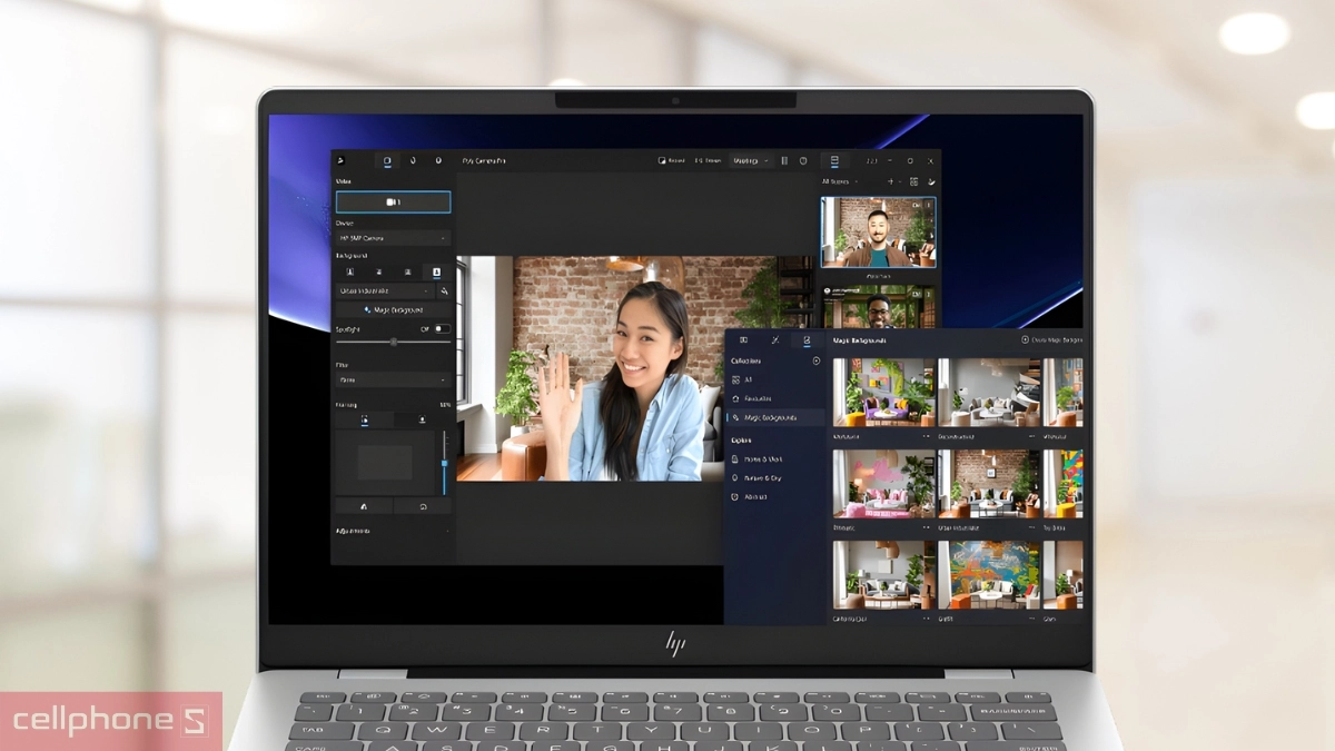 HP Omnibook X nâng tầm trải nghiệm video