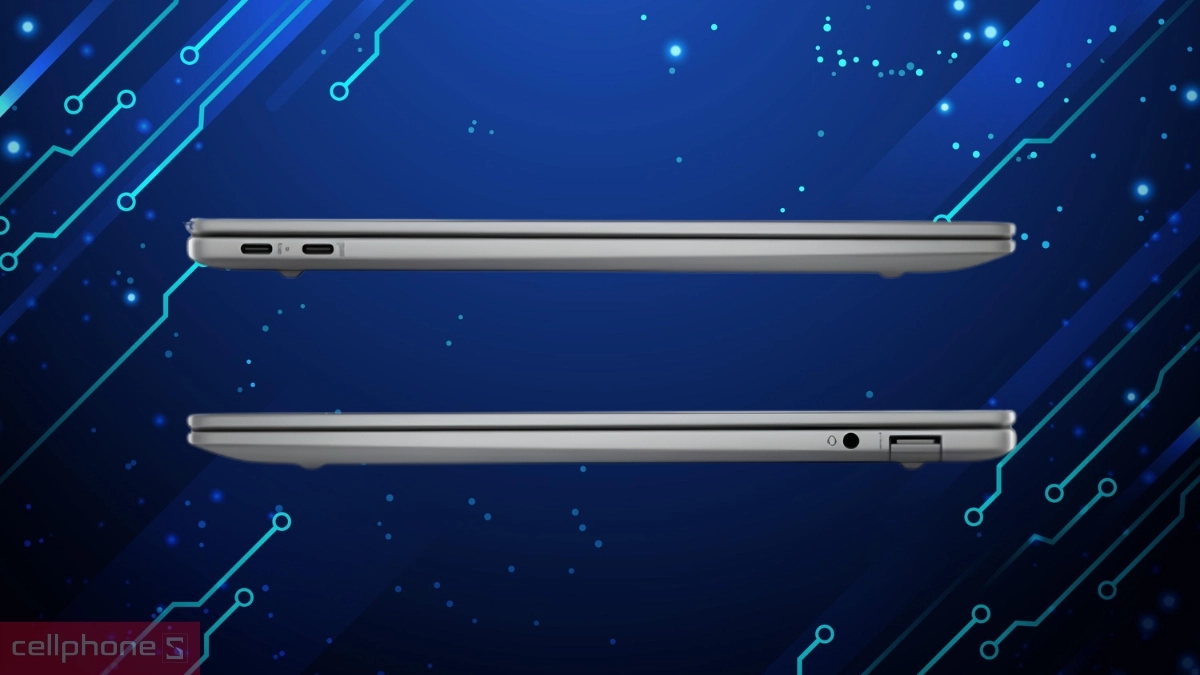 HP Omnibook X đa dạng cổng kết nối