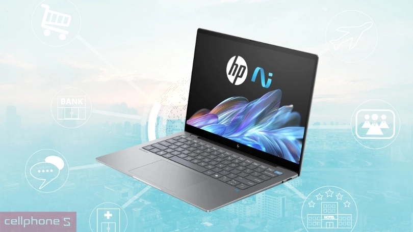 Hiệu năng tính toán, đồ hoạ của laptop HP Omnibook X 14-FE1010QU B53KBPA Copilot + X Plus
