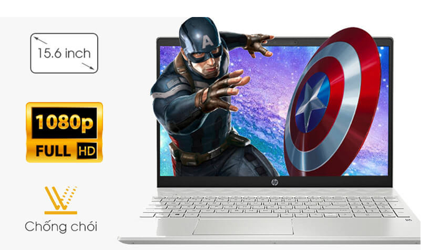 Màn hình 15.6 inch, tần số quét 60Hz, công nghệ Anti-Glare