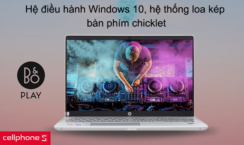 Hệ điều hành Windows 10, hệ thống loa kép, bàn phím chicklet