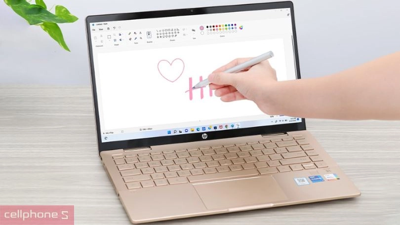 Pin và hệ thống cổng kết nối của laptop HP Pavilion X360 14 EK2024TY 9Z2V6PA