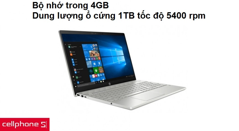 Dung lượng lưu trữ lớn, lên đến 1TB