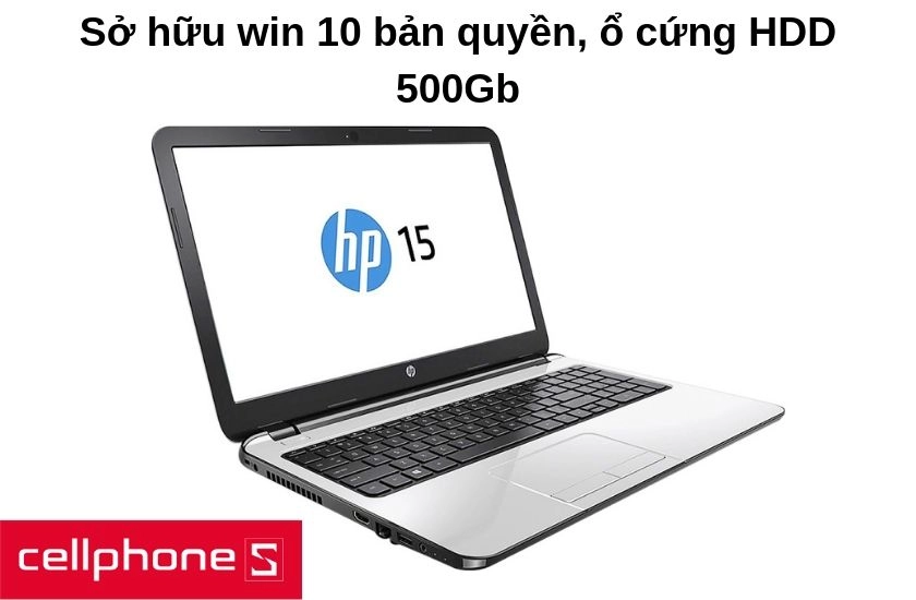 hệ điều hành Windows 10 bản quyền được cài sẵn trên laptop