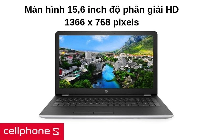 Màn hình rộng lớn 15,6 inch công nghệ hiển thị HD LED backlit 