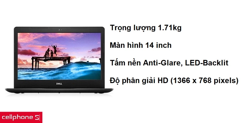 Thiết kế gọn nhẹ cùng màn hình lớn lên đến 14 inch