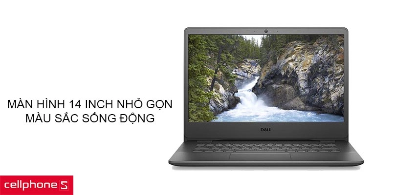 Màn hình 14 inch nhỏ gọn, màu sắc sắc nét