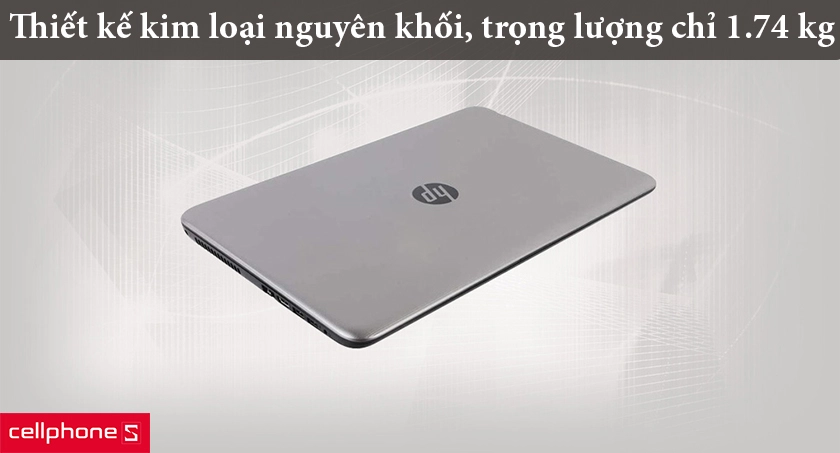 Thiết kế kim loại nguyên khối, trọng lượng chỉ 1.74 kg