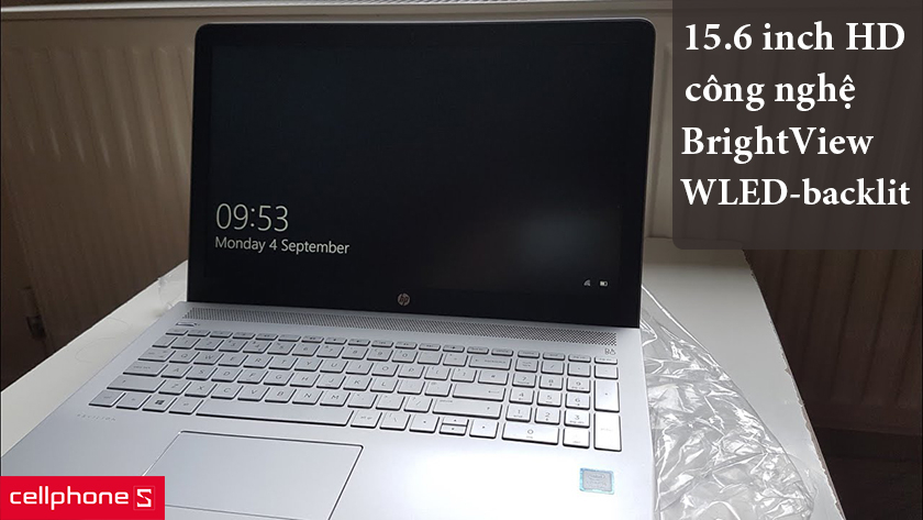 Laptop HP 15-DU0062TU 6ZF73PA có kích thước 15.6 inch, độ phân giải chỉ dừng lại ở mức HD