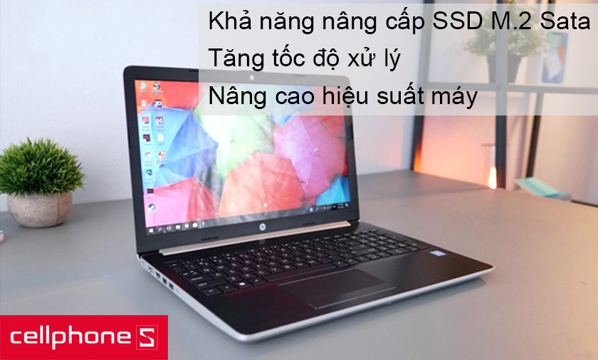 Hỗ trợ nâng cấp ổ cứng lên SSD M.2 Sata giúp nâng cao tốc độ xử lý
