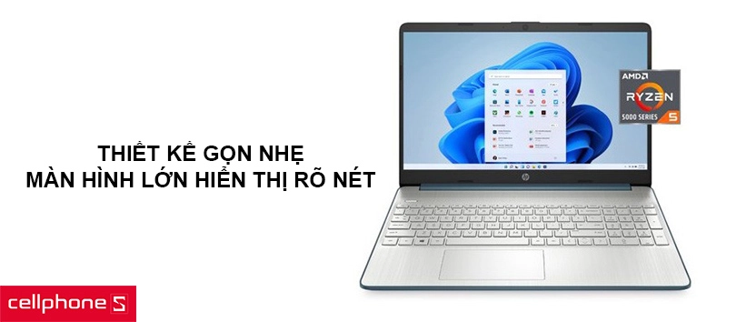Thiết kế gọn nhẹ, màn hình lớn hiển thị rõ nét, chống chói hiệu quả