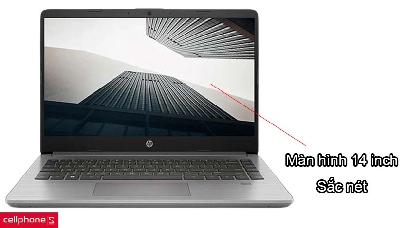 Màn hình 14 inch sắc nét cùng chất lượng âm thanh to rõ