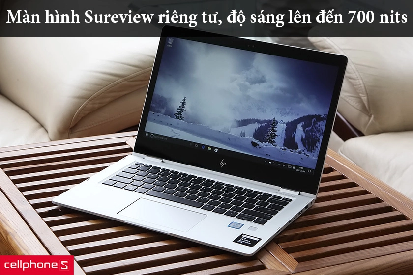 Màn hình Sureview riêng tư, độ sáng lên đến 700 nits hỗ trợ nhìn ngoài trời